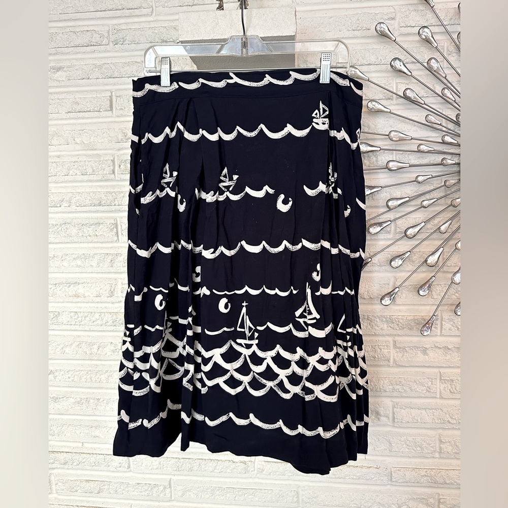 Modcloth Come Sail Away Midi Skirt